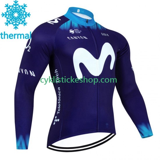 Thermo Cyklistický Dres Movistar 2023 Pánské