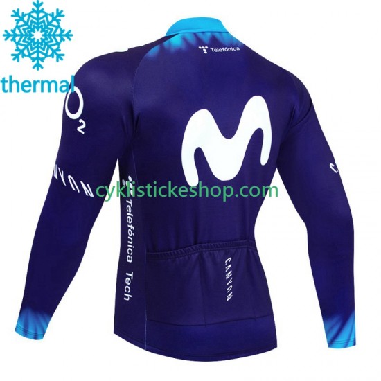 Thermo Cyklistický Dres Movistar 2023 Pánské