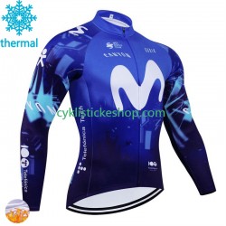 Thermo Cyklistický Dres Movistar 2024 Pánské