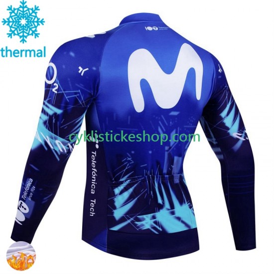 Thermo Cyklistický Dres Movistar 2024 Pánské