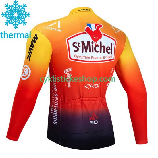 Thermo Cyklistický Dres Saint Michel Auber 93 2023 Pánské
