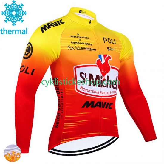 Thermo Cyklistický Dres St Michel Auber 93 Mavic 2024 Pánské