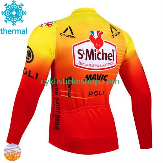 Thermo Cyklistický Dres St Michel Auber 93 Mavic 2024 Pánské