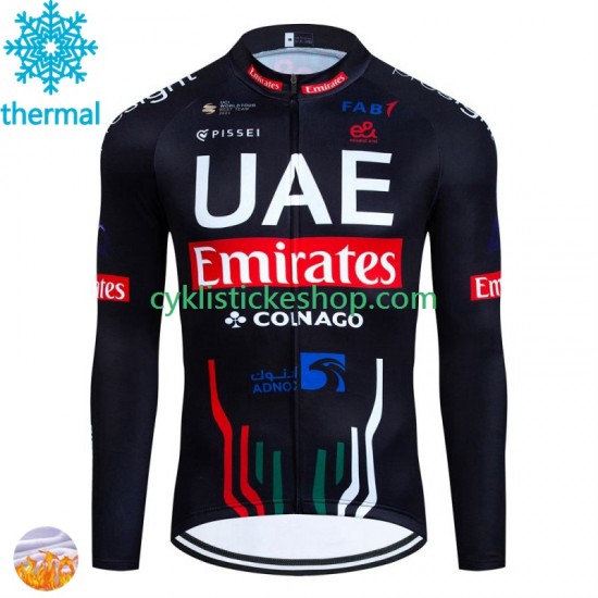 Thermo Cyklistický Dres Uae Emirates 2024 Pánské N001