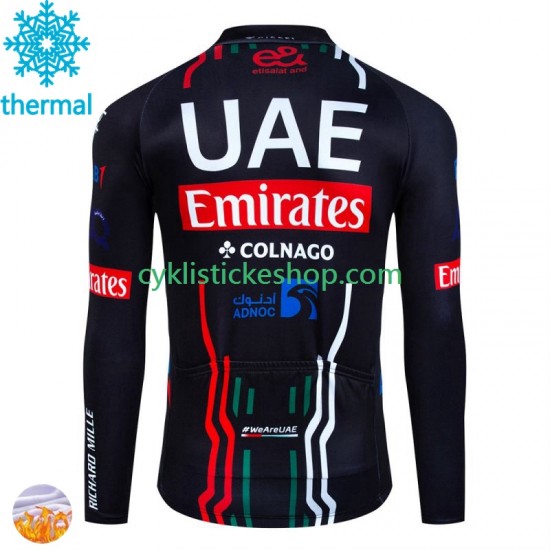 Thermo Cyklistický Dres Uae Emirates 2024 Pánské N001