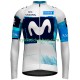 Cyklistický Dres s Dlouhými Rukávy Movistar Team 2025 Pánské N001