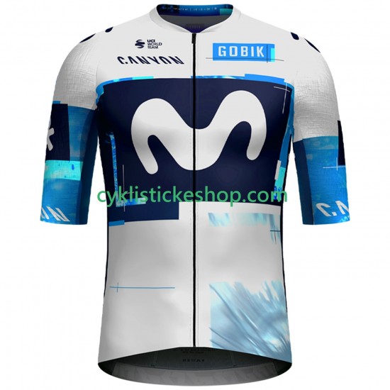 Cyklistický Dres s Krátkým Rukávem Movistar Team 2025 Pánské N002