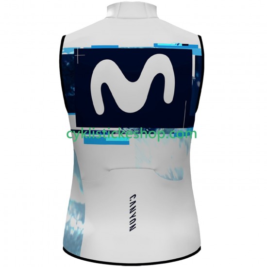 Cyklistický Dres bez Rukávů Movistar Team 2025 Pánské