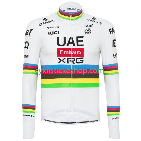 Cyklistický Dres s Dlouhými Rukávy UAE Team Emirates XRG 2025 Pánské