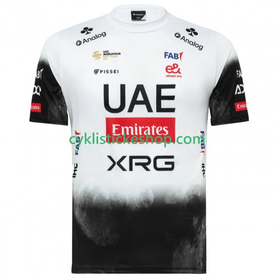 Cyklistický Dres s Krátkým Rukávem UAE Team Emirates XRG 2025 Pánské N001