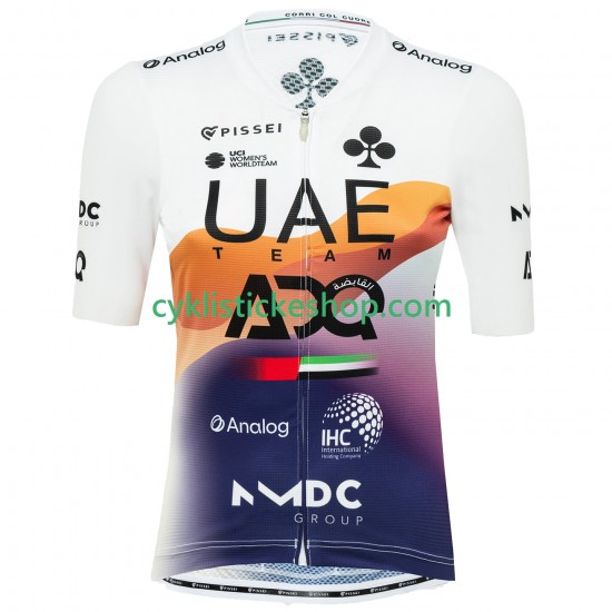 Cyklistický Dres s Krátkým Rukávem UAE Team Emirates XRG 2025 Pánské N003