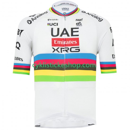 Cyklistický Dres s Krátkým Rukávem UAE Team Emirates XRG 2025 Pánské