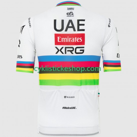 Cyklistický Dres s Krátkým Rukávem UAE Team Emirates XRG 2025 Pánské