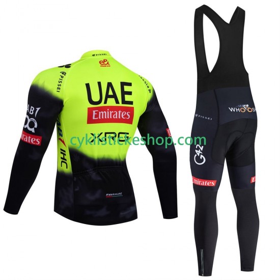 Cyklistický Bib Set pro uae team emirates 2025 fluo Pánské