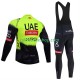Cyklistický Bib Set pro uae team emirates 2025 fluo Pánské