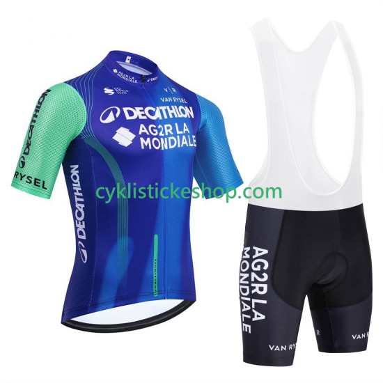 Cyklistický BIB Komplet equipe pro decathlon ag2r 2025 Pánské