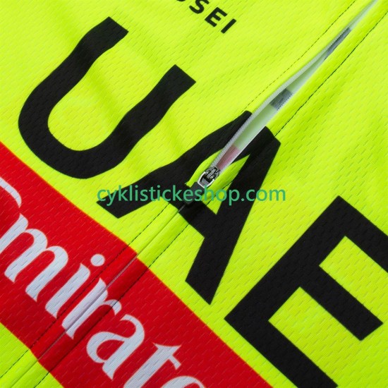 Cyklistický BIB Komplet equipe pro uae team emirates 2025 fluo Pánské