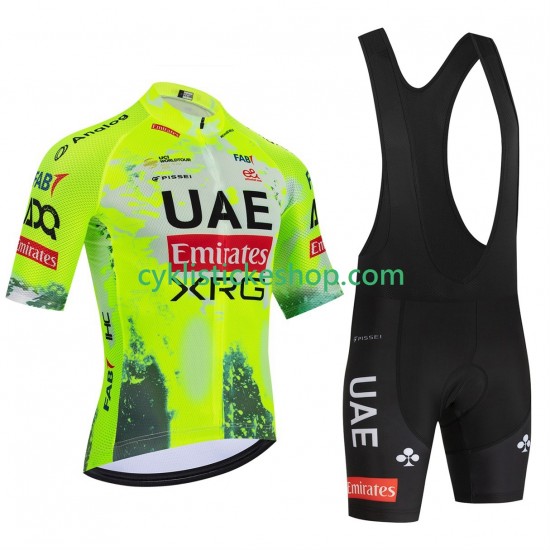 Cyklistický BIB Komplet equipe pro uae team emirates xrg tdf editon race fluo 2025 Pánské