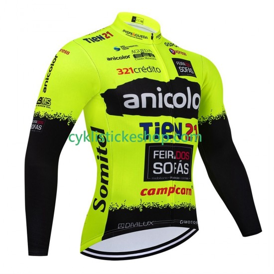 Cyklistický Dres s Dlouhými Rukávy equipe pro anicolor tien 21 2025 Pánské
