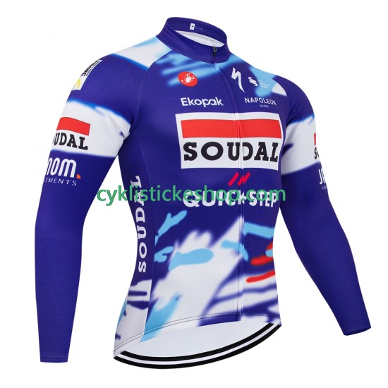 Cyklistický Dres s Dlouhými Rukávy equipe pro soudal quick step 2025 Pánské