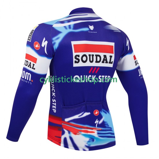 Cyklistický Dres s Dlouhými Rukávy equipe pro soudal quick step 2025 Pánské