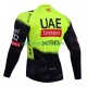 Cyklistický Dres s Dlouhými Rukávy equipe pro uae team emirates 2025 fluo Pánské