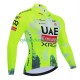 Cyklistický Dres s Dlouhými Rukávy equipe pro uae team emirates xrg tdf editon race fluo 2025 Pánské