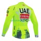 Cyklistický Dres s Dlouhými Rukávy equipe pro uae team emirates xrg tdf editon race fluo 2025 Pánské