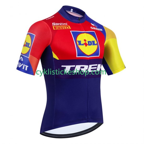 Cyklistický Dres s Krátkým Rukávem equipe pro lidl trek 2025 Pánské
