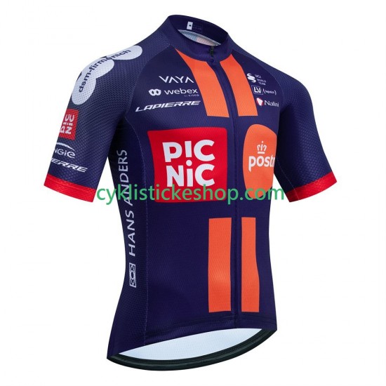Cyklistický Dres s Krátkým Rukávem equipe pro picnic postnl 2025 Pánské