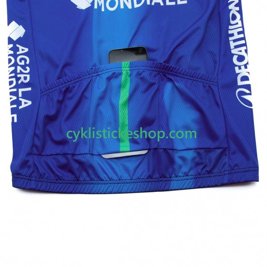 Cyklistický Dres bez Rukávů decathlon ag2r 2025 Pánské