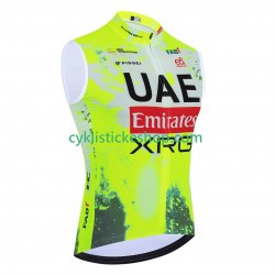 Cyklistický Dres bez Rukávů uae team emirates xrg tdf editon race fluo 2025 Pánské