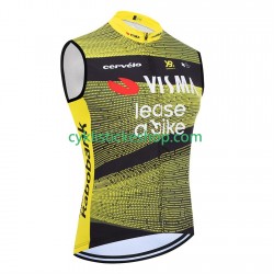 Cyklistický Dres bez Rukávů visma lease a bike tour de france 2025 Pánské