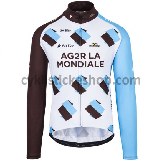 Cyklistický Dres s Dlouhými Rukávy 2017 AG2R La Mondiale M001