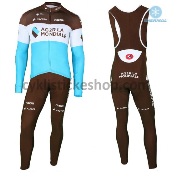Cyklistický Bib Thermo Set 2018 AG2R La Mondiale M002
