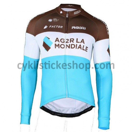 Cyklistický Dres s Dlouhými Rukávy 2018 AG2R La Mondiale M002