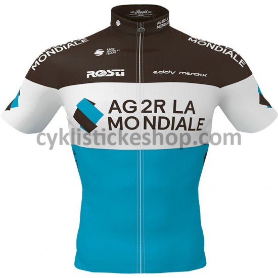 Cyklistický Dres s Krátkým Rukávem 2020 AG2R La Mondiale M001