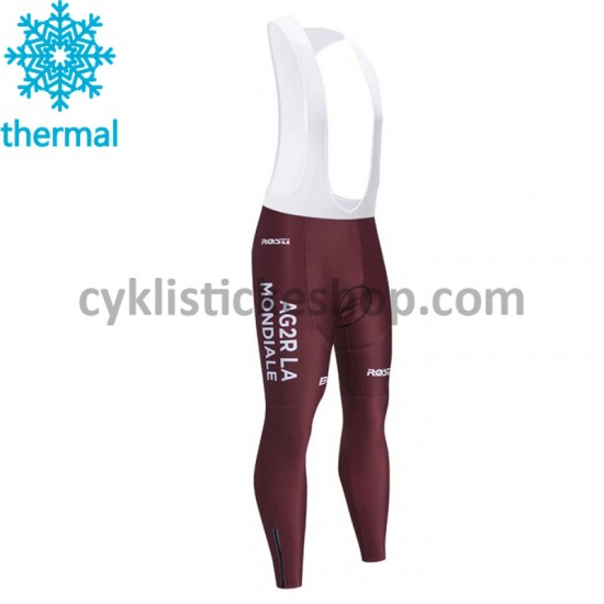 Thermo Cyklistické Kalhoty Bib 2021 AG2R Citroen Team M001