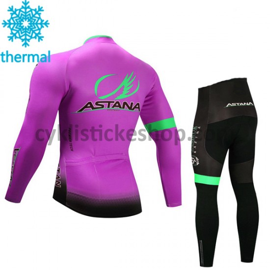 Cyklistický Thermo Set 2017 Astana Pro Team Dětský M003