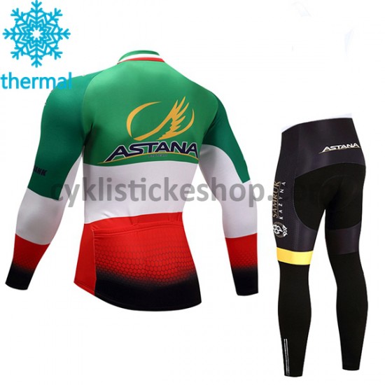 Cyklistický Thermo Set 2017 Astana Pro Team Dětský M004