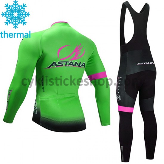 Cyklistický Bib Thermo Set 2017 Astana Pro Team M002