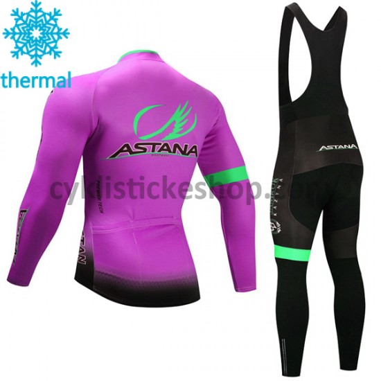 Cyklistický Bib Thermo Set 2017 Astana Pro Team M003