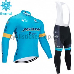 Cyklistický Bib Thermo Set 2020 Astana Pro Team M001