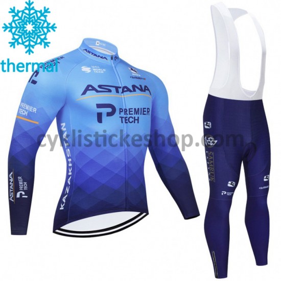 Cyklistický Bib Thermo Set 2021 Astana–Premier Tech M001