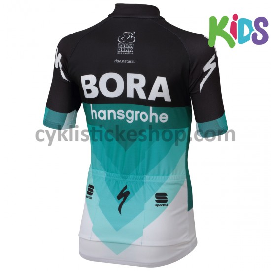 Cyklistický Dres s Krátkým Rukávem 2018 Bora-Hansgrohe Dětský M001