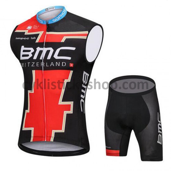 Cyklistický Dres bez Rukávů 2018 BMC Racing Team M002
