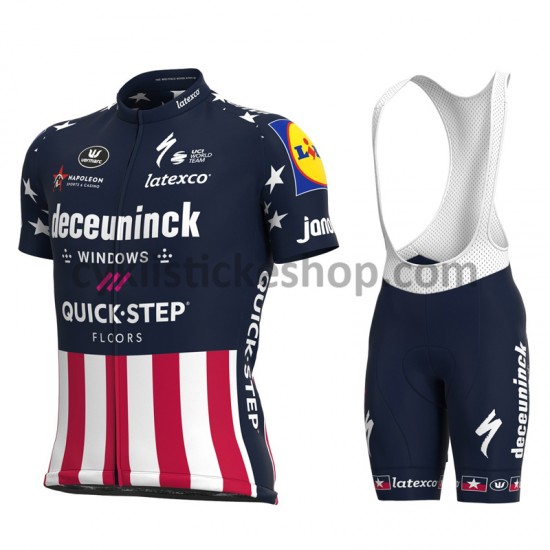 Cyklistický BIB Komplet 2021 Deceuninck–Quick-Step M004