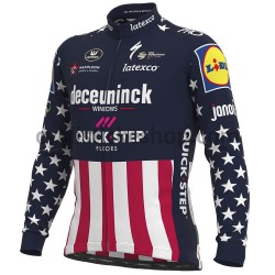 Cyklistický Dres s Dlouhými Rukávy 2021 Deceuninck–Quick-Step M004