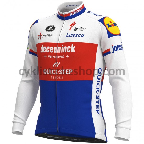 Cyklistický Dres s Dlouhými Rukávy 2021 Deceuninck–Quick-Step M005