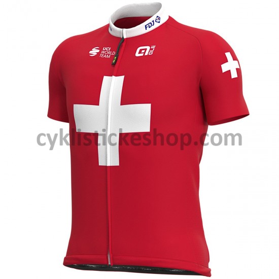 Cyklistický Dres s Krátkým Rukávem 2021 Groupama-FDJ M002